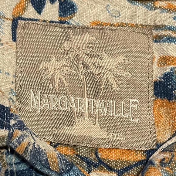Linen/Silk Margaritaville Button Down - Picture 11 of 14